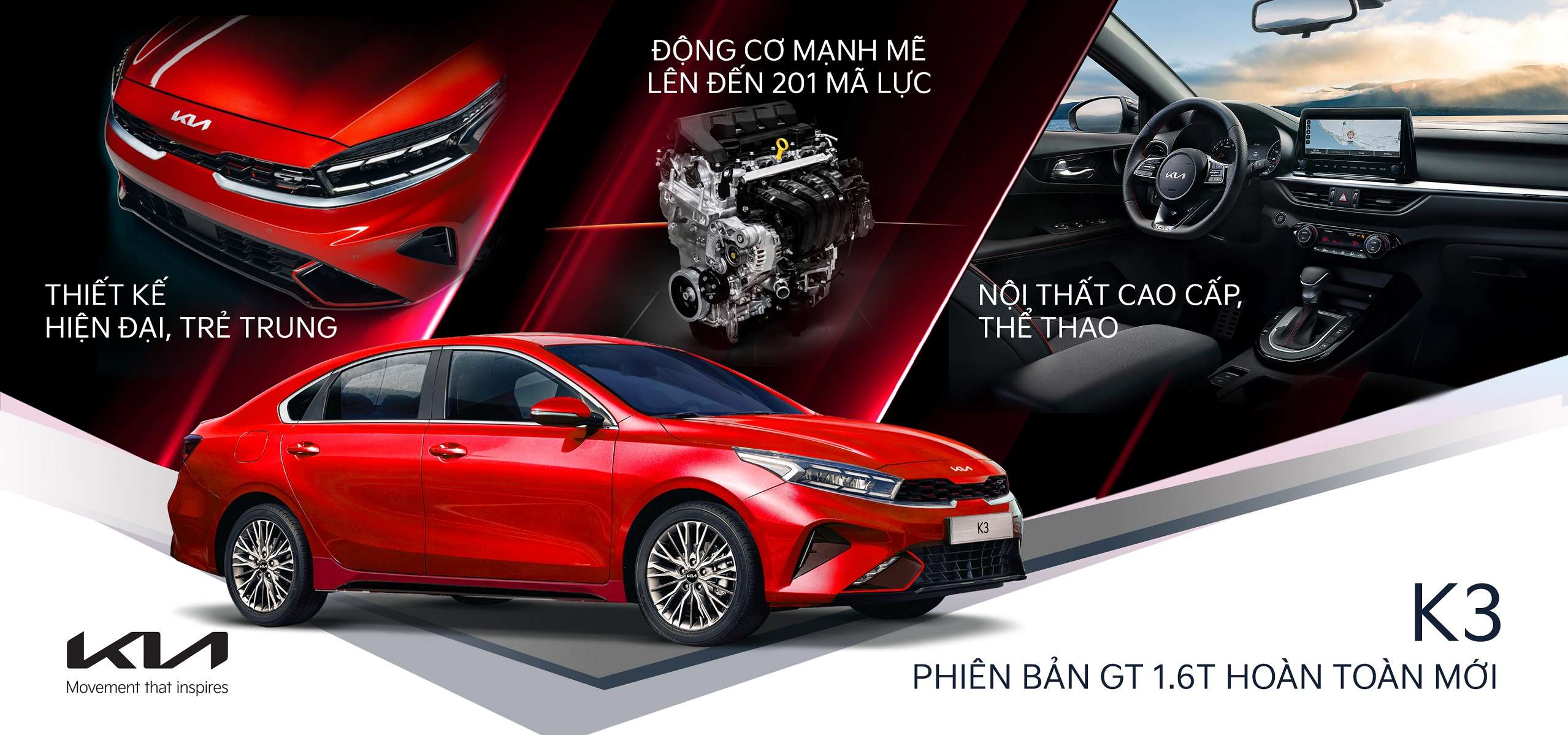 KIA VIỆT NAM GIỚI THIỆU PHIÊN BẢN KIA K3 1.6 TURBO GT HOÀN TOÀN MỚI